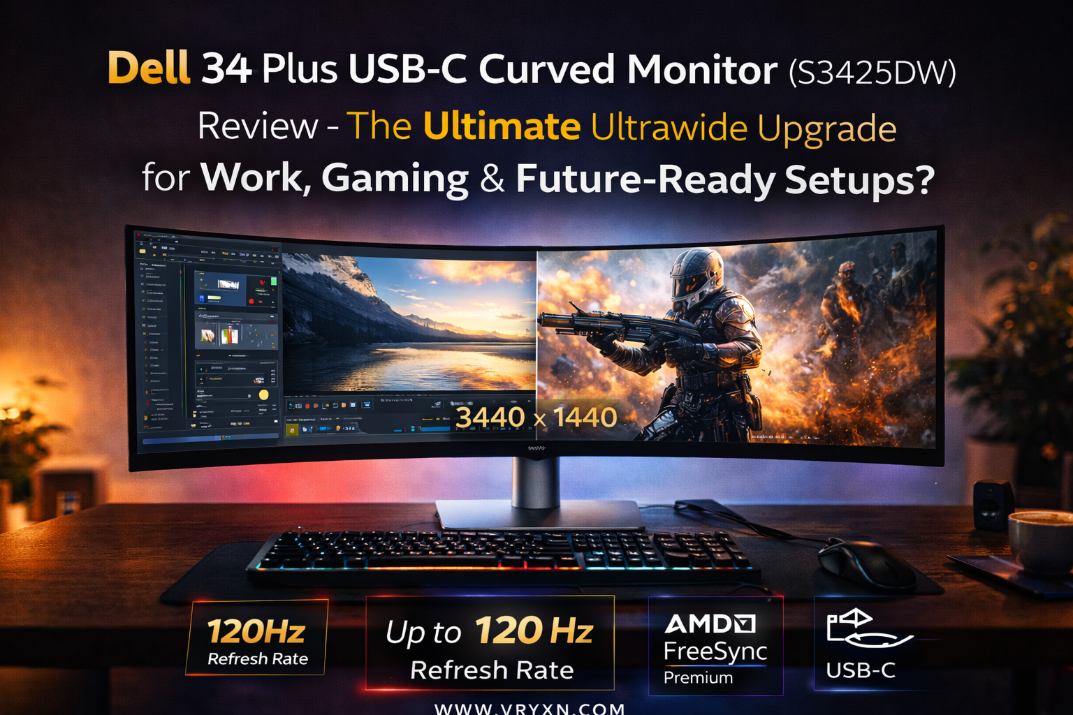 Dell 34 Plus USB-C Curved Monitor (S3425DW) Review – The Ultimate Ultrawide Upgrade for Work, Gaming & Future-Ready Setups